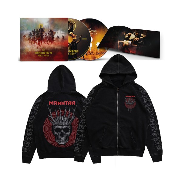 MANNTRA Digipak 2-CD «WILD HUNT» + Hoodie Bundle