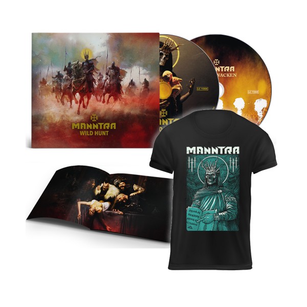 MANNTRA Digipak 2-CD «WILD HUNT» + Shirt «King´s World» Bundle